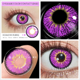 1pair Cosplay Color Contact Lenses for Eyes AYY Series Fashion Makeup Red Blue Lens Yearly Use Beauty Makeup for Eyes