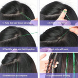 Popxstar 12pcs Glitter Sparkling Shinny Fairy Hair Accessories Tinsel Hair Extension for Women and Girls for Christmas New Year Halloween
