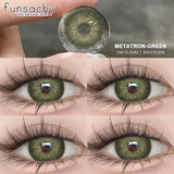 1 Pair Gray Color Contact Lenses Beautiful Pupils for Eyes Korea Fashion Brown Lenses Natural Softlens 0.00 Degree Lens