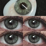 1pair Cosmetic Blue Green Gray Brown Color Contact Lenses Apex Iris Circle Lens 14.2mm