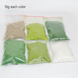 Popxstar 3MM Static Grass Powder Turf Flocking Nylon Materials Diy Building Sand Table Model Scene Layout Diorama Kits 30G/60G