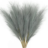Popxstar  10pcs Fluffy Pampas Grass Artificial Simulation Plant Flowers  for Wedding Boho Bouquet Home Party Decoration Reed Floral Decor