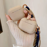 Popxstar  Cute Soft Headset Case For AirPods 2 3nd Generation Earphone Accessories For AirPods Pro 2 With Anti-lost Lanyard Silicone Funda