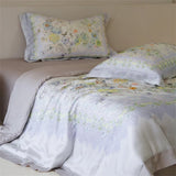 Luxury 100% Lyocell Floral Pattern Summer Blanket Set or 1Pcs Natural Eucalypthus Fabric Cooling Quilt Silk Filling Comforter