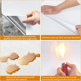 Popxstar 3D Self-Adhesive Linen Wallpaper Continuous Waterproof Wall Stickers Living Room Bedroom Kitchen Cabinet Waterproof Wall Sticker
