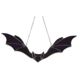Popxstar New Color Bat Decoration Halloween Stained Bat Glass Decorations Holiday Decoration Bar Gothic Party Hanging Window