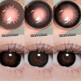 Popxstar 14.5/15mm Colorcon Colored Contact Lenses for Eyes Dark Eye Contact Black Lenses Big Eye Lenses High Quality Lenses