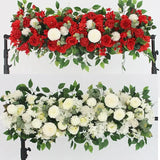 Popxstar 100cm DIY Wedding Flower Wall Decor Arrangement Supplies Silk Peony Rose Artificial Flower Row Decoration Wedding Arch Backdrop
