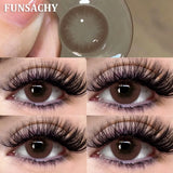 Popxstar  1 Pair Big Black Color Contact Lenses Natural Gray Lenses Blue Korean Eye Makeup Contacts Yearly Beauty Pupils Cosmetic