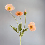 Popxstar spring decor Artificial Flowers Fake Poppy Silk Flowers Long Stem Housewarming Garden Table Wedding DIY Party Wedding Bridal Bouquet Decor