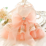 Princess Style Wedding Dress Dog Clothes Pet Clothes  Clothes Summer Dresses Pulling Skirts for Kittens And Dogs