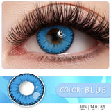 Popxstar  1 pair Contacts Lenses Beauty Pupil Made-up Color Lens  For Eyes Beautiful Cosmetic Accessories Contact Lens Red Brown