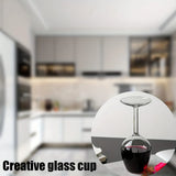 Popxstar  Creative Design Inverted Red Wine Inverted High Footed Red Wine Glass High Borosilicate Glass Cocktail Glass Creative Gift