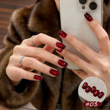 1-8pcs TC Yellow Nails Lucky Red Cat Eye Gel Nail Polish New Blinking Wine Red Cherry Glass Bead Nail Art Nail Supplies