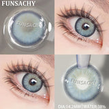 Popxstar  New Colorful Contact Lenses for Eyes 1 Pair Natural Fashion Contact Lenses Blue Gray Eyes Lens Yearly Cosmetics Pupils