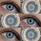 1Pair Fashion Color Contact Lenses Natural Brown Lenses Blue Contacts Grey Eyes Pupils Lens Yearly Colorful Eyes Lenses