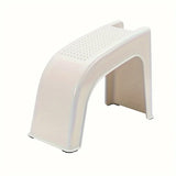 Popxstar  Manicure Pedicure Stool with Grooves Storage Shower Foot Holder Stand Anti-skid Universal Plastic Shaving Toenail Leg Rest Stand
