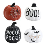 Popxstar Halloween Ornaments Resin Thanksgiving Pumpkin Set, Fall Pumpkin Fall Thanksgiving Harvest Home Decorations