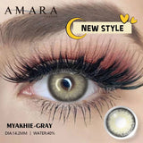 Popxstar  1 Pair GRAY Lenses Anime Accessories Color Contact Lenses for Eyes Comic Tears Eye Fashion Lenses
