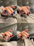 Autumn Winter Blue Black Red Glass Bead Crystal Cat Eye Gel Nail Polish New Whitening High Density Sparkling Nail