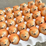 Popxstar  Funny Dog egg Pinch Cute Simulation Shiba Inu Egg Pu Press Slow Rebound Decompression Toy Interesting Easter Kids Gifts