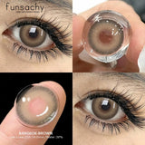 Popxstar  Color Contact Lenses for Eyes 1 Pair Gray Fashion Cosmetic Lenses Green Pupils Gray Natural Eye Contacts Women Eye Lens