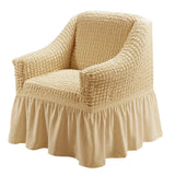 Single Seater Sofa Seater Seersucker Slipcover with Skirt Universal Stretch Sofa Couch Slipcover Easy Fitted Furniture Protector