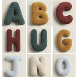 Popxstar  Ins 26 English Letters Plush Throw Pillow Soft Stuffed Kids Toys Dolls Sofa Cushion Room Decor Shooting Props for Children Gifts