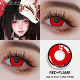 Popxstar  1pair/2pcs Colored Contact Lenses for Eyes Pink Contacts Purple Lenses Cosplay Contact Lenses Yearly Fashion Eye Lenses