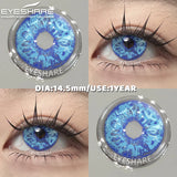 1 Pair red/white cosplay color contact lenses for eyes crazy Halloween Eye makeup Role playing Eye cosmetics color lens