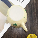 Popxstar  Ceramic Mugs Irregular Flower Coffee Milk Yellow Hand Pinched Cups Cute Korean Style Oat Breakfast Juice Black Tea Kawaii Cup