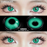 Popxstar 1 Pair Red Cosplay Contact Lenses for Eyes Vampire Black White Lenses for Halloween Eye Makeup Eye Contacts Beauty Lens