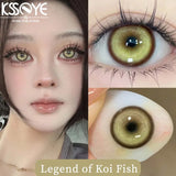 Popxstar  1 Pair Hot sales Color Contact Lenses with Diopter Myopia Eyes Halloween Cosplay Contacts Lens  Makeup Yearly