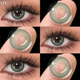 1 Pair Multicontacts for Woman y2k Korean Style Fashion Eye Lenses Blue Eye Color Contacts Purple Lenses Gray Natural Lens