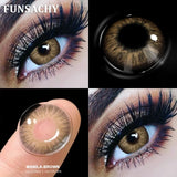 Popxstar  1Pair New Colored Contact Lenses for Eyes Big Black Eye Lens Natural Yearly Cosmetics Beauty Women Men Pupils Fast Ship