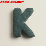 Popxstar  Ins 26 English Letters Plush Throw Pillow Soft Stuffed Kids Toys Dolls Sofa Cushion Room Decor Shooting Props for Children Gifts