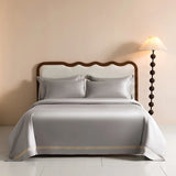 Popxstar  1000TC Egyptian Cotton Embroidery Luxury Duvet Cover, 1Pc Comforter Cover Solid Color Queen King Size Bed Cover Quilt Cover