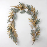 Popxstar Christmas Wreath Hanging Door New Year Garland Rattan Branch Garland for Front Door Wall Indoors Outdoors Ornament Party