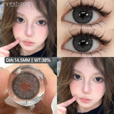 High Quality Gray Brown Beauty Lenses 1Pair NEW Colored Contact Lenses for Eyes Blue Beautiful Pupils Green Eye Contact