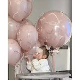 Popxstar 5pcs Wedding Pink Ins Bow Balloon Proposal Ceremony 12 Inch Floating Balloon Birthday Party Scene Arrangement Photography Props