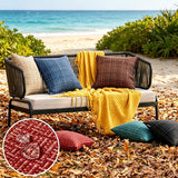 2PC 45x45cm Outdoor Waterproof Cushion Covers Farmhouse Throw Pillow Covers for Living Room Tent Patio Garden Couch Pillow Case