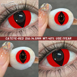 Popxstar  Halloween cosplay color contact lenses for eyes black/red/white Anime Accessories colorful fashion lenses
