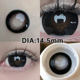 Popxstar 2pcs/Pair Contact Lenses Fast Shipping Big Black Lenses for Eyes Beauty Pupils Comestic Eye Color Lens 14.5mm/14.2mm