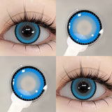 Cosplay Contact Lens Beauty Cosmetics Colored Contacts Black Lenses Halloween Makeup Cosplay White Lens Circle Block Lens