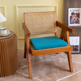 Popxstar linen natural latex seat cushion single student chair seat cushion office beautiful buttocks car meal seat cushion