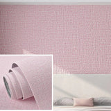 Popxstar  10m 1 roll DIY 3D linen texture self-adhesive wallpaper,PVC wallpaper tile wall paste, used in living room, dining room,bathroom