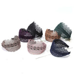 Popxstar Wide Women Hairband Solid Lace Turban Solid Elastic Hair Bands Hair Accessories Headband for Women Girls Headdress