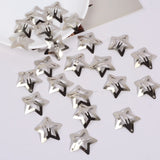 Popxstar 50PCS Y2K Silver Star Hair Clips for Girls Filigree Star Metal Snap Clip Women Simple BB Hairpins Barrettes Hair Accessories