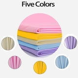 5 Panels Wedding Backdrop Drapes Soft Chiffon Rainbow Pastel Background Curtains for Birthday Baby Shower Party Decorative