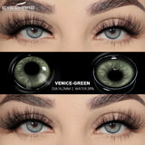 Natural Gray Contacts Colored Contact Lenses Soft Beautiful Pupil Blue Eye Contacts Yearly Colorful Lenses 2pcs/Pair